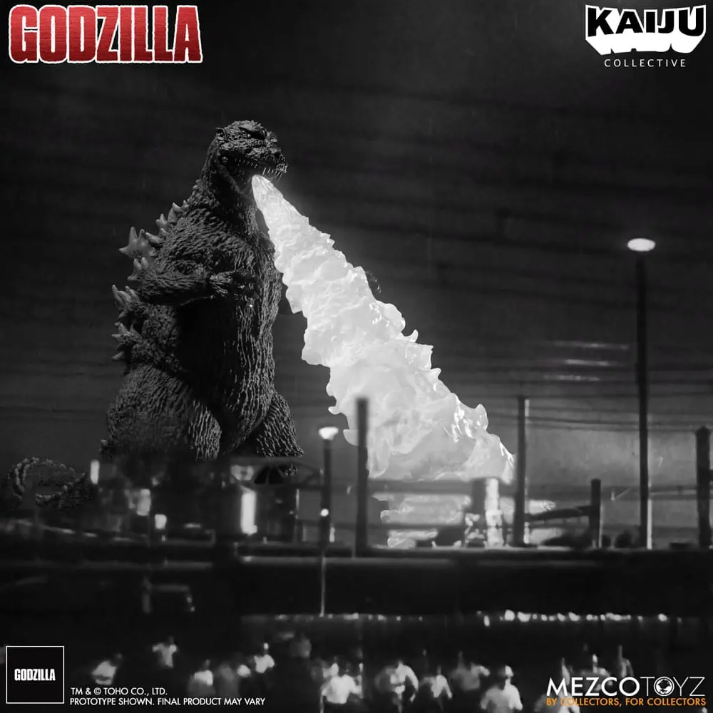 Godzilla (1954) Kaiju Collective Action Figure Godzilla - Black & White Edition 20 cm termékfotó