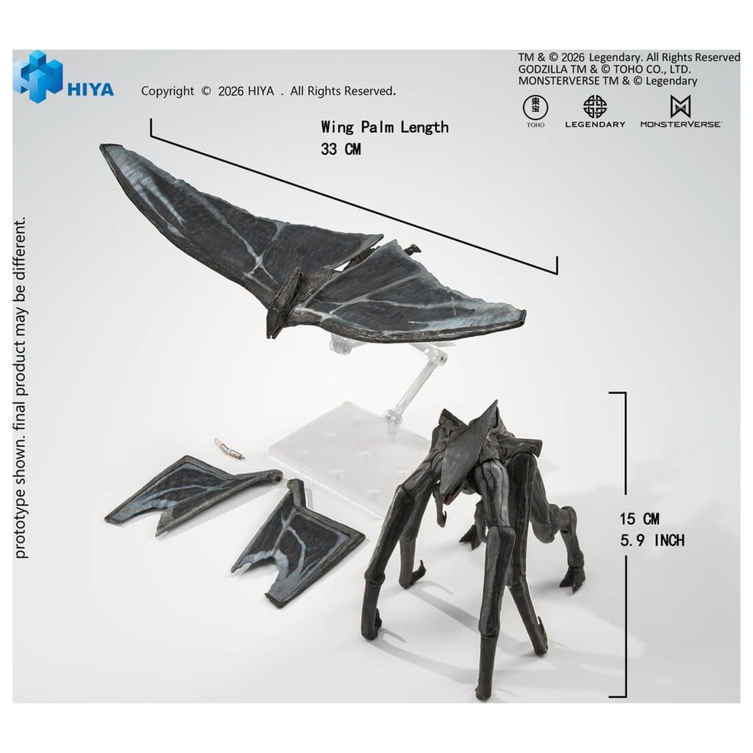Godzilla (2014) Exquisite Basic Action Figures Male & Female Muto Set 16 cm product photo