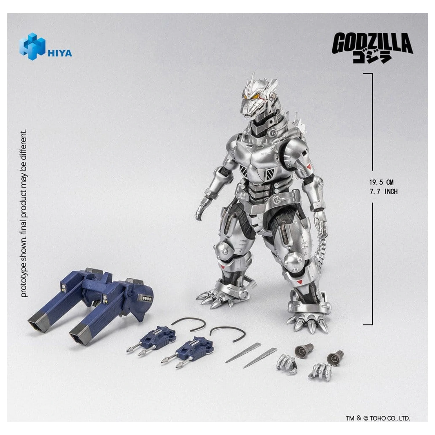 Godzilla Against Mechagodzilla (2002) Exquisite Basic Series Action Figure Mechagodzilla MFS-3 20 cm      product photo