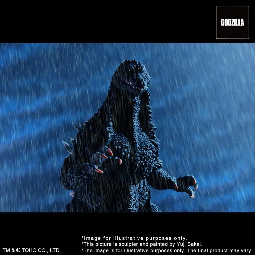 Godzilla against Mechagodzilla 2002 TOHO Yuji Sakai Modeling Collection PVC Statue Godzilla Battle in the Storm 28 cm product photo