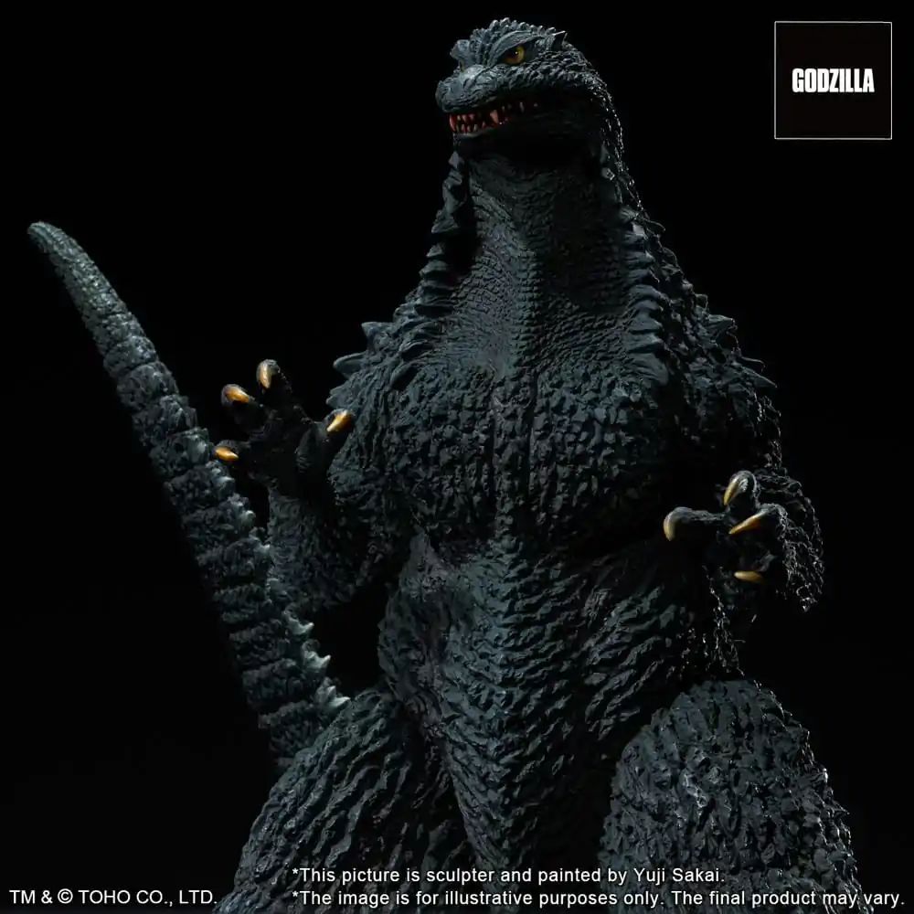 Godzilla against Mechagodzilla 2002 TOHO Yuji Sakai Modeling Collection PVC Statue Godzilla Battle in the Storm 28 cm product photo