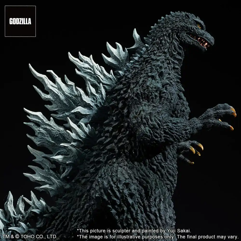 Godzilla against Mechagodzilla 2002 TOHO Yuji Sakai Modeling Collection PVC Statue Godzilla Battle in the Storm 28 cm product photo