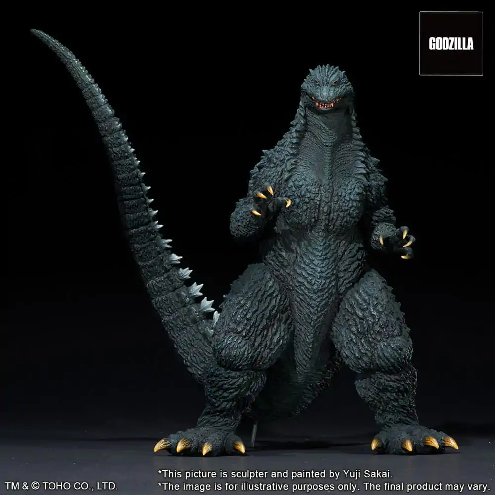 Godzilla against Mechagodzilla 2002 TOHO Yuji Sakai Modeling Collection PVC Statue Godzilla Battle in the Storm 28 cm product photo