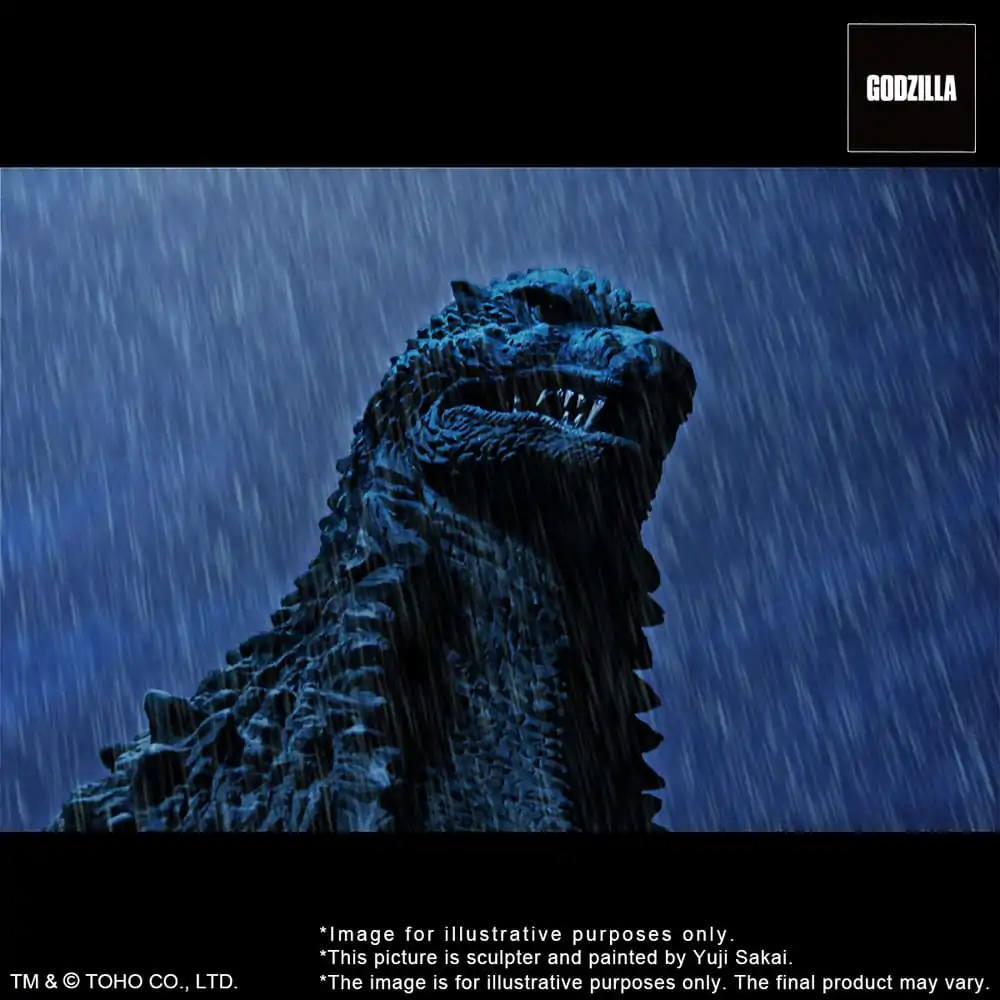 Godzilla against Mechagodzilla 2002 TOHO Yuji Sakai Modeling Collection PVC Statue Godzilla Battle in the Storm 28 cm product photo