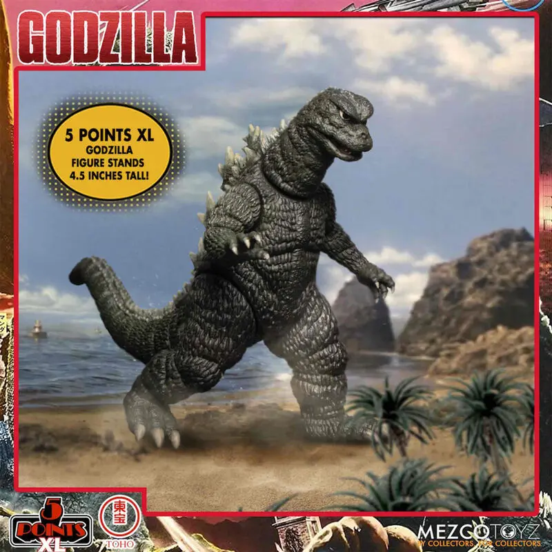 Godzilla: Destroy All Monsters 5 Points XL Action Figures Deluxe Box Set Round 1 11 cm product photo