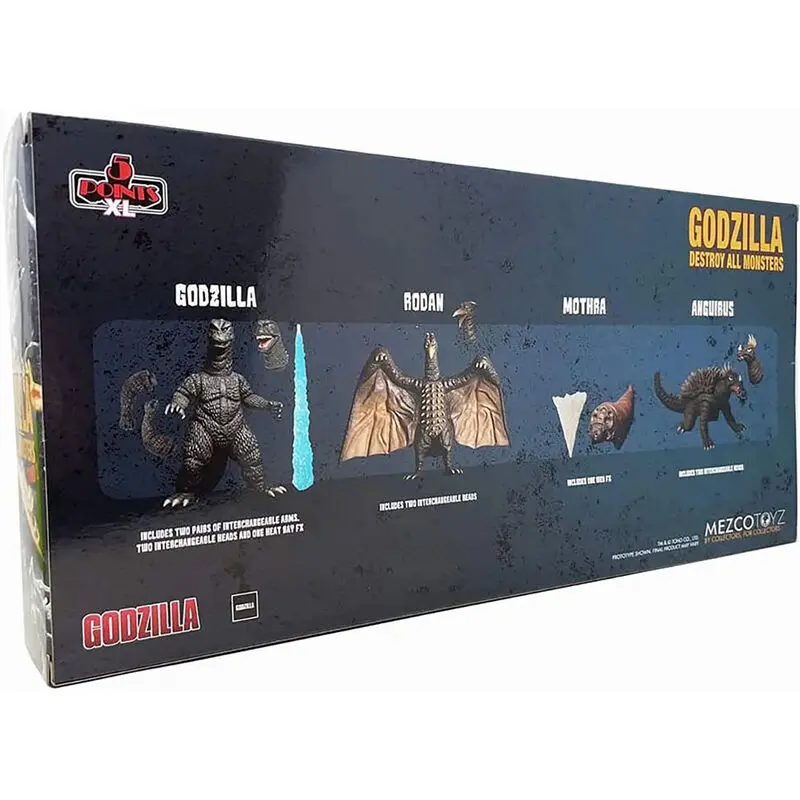 Godzilla: Destroy All Monsters 5 Points XL Action Figures Deluxe Box Set Round 1 11 cm product photo