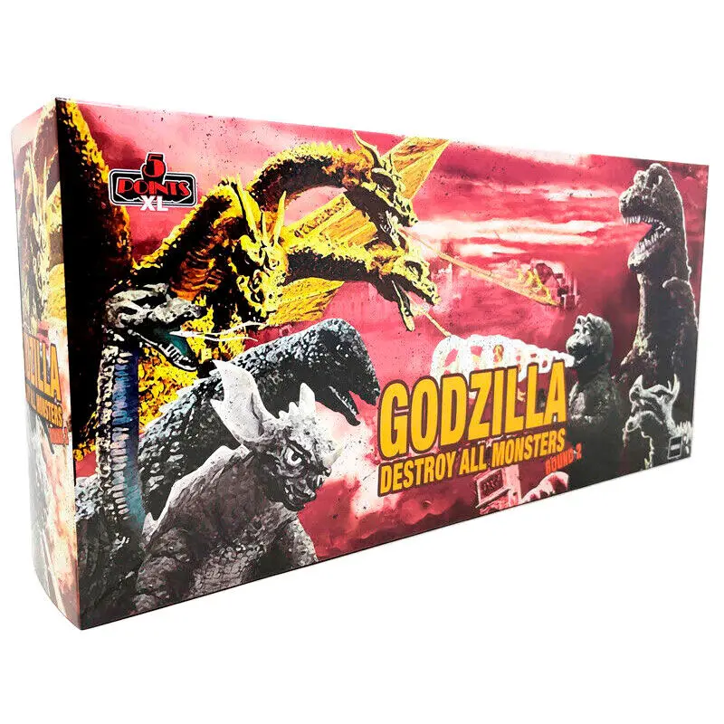Godzilla: Destroy All Monsters 5 Points XL Action Figures Deluxe Box Set Round 2 11 cm product photo
