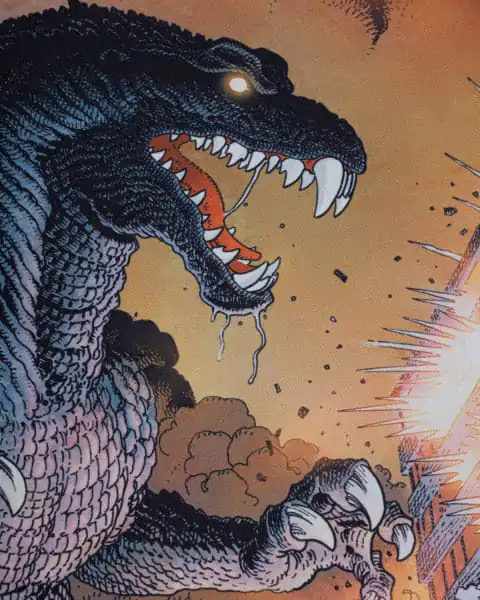 Godzilla Oversized Mousepad Destroyed City product photo