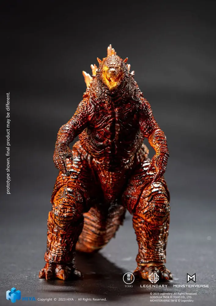 Godzilla Exquisite Basic Action Figure Godzilla: King of the Monsters Burning Godzilla 18 cm product photo