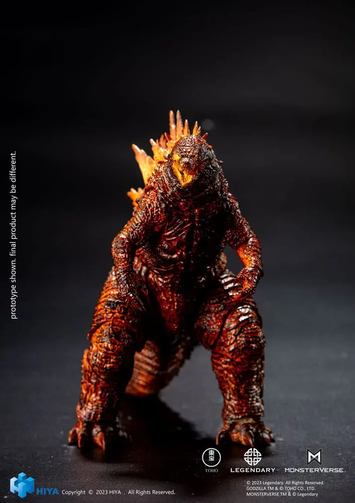 Godzilla Exquisite Basic Action Figure Godzilla: King of the Monsters Burning Godzilla 18 cm product photo