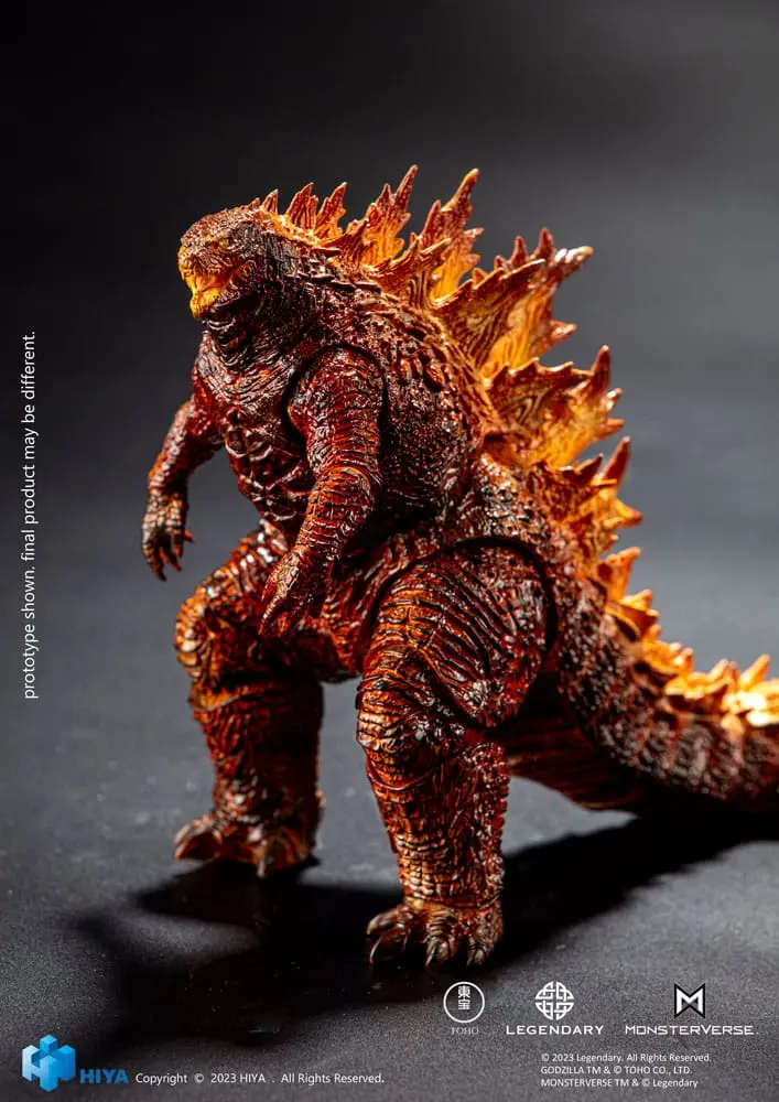 Godzilla Exquisite Basic Action Figure Godzilla: King of the Monsters Burning Godzilla 18 cm product photo