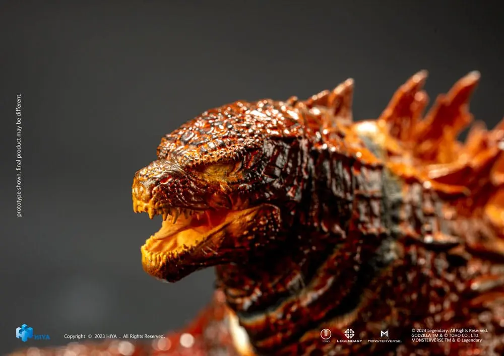 Godzilla Exquisite Basic Action Figure Godzilla: King of the Monsters Burning Godzilla 18 cm product photo