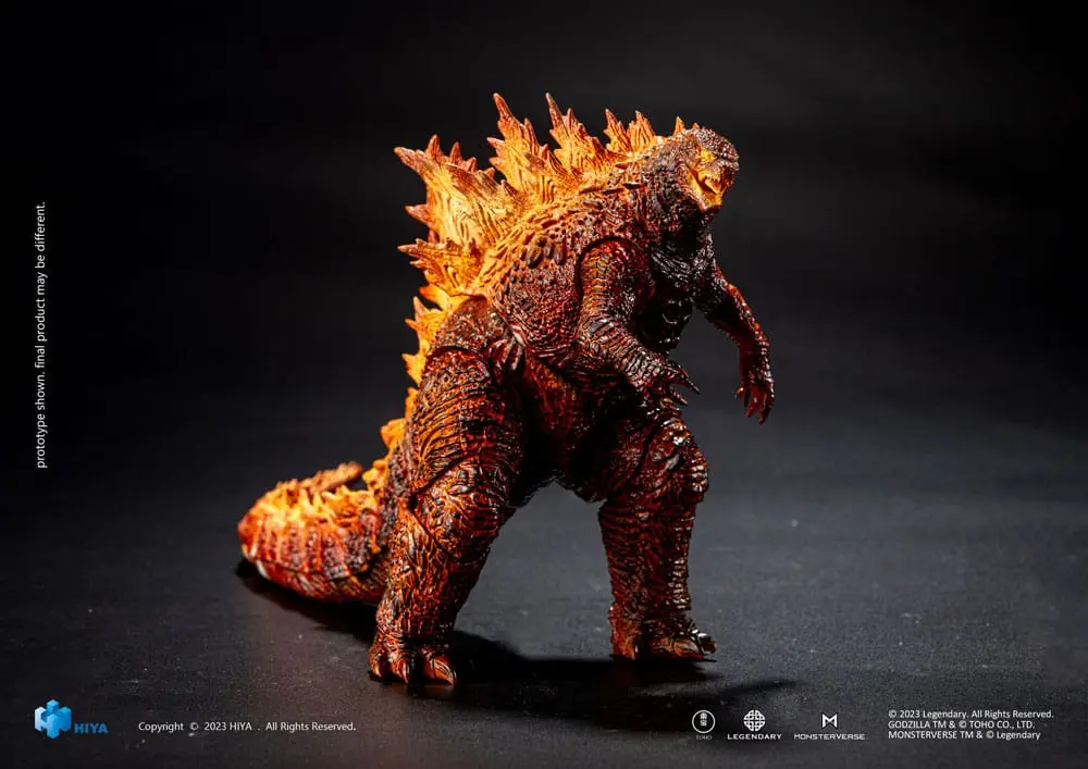 Godzilla Exquisite Basic Action Figure Godzilla: King of the Monsters Burning Godzilla 18 cm product photo