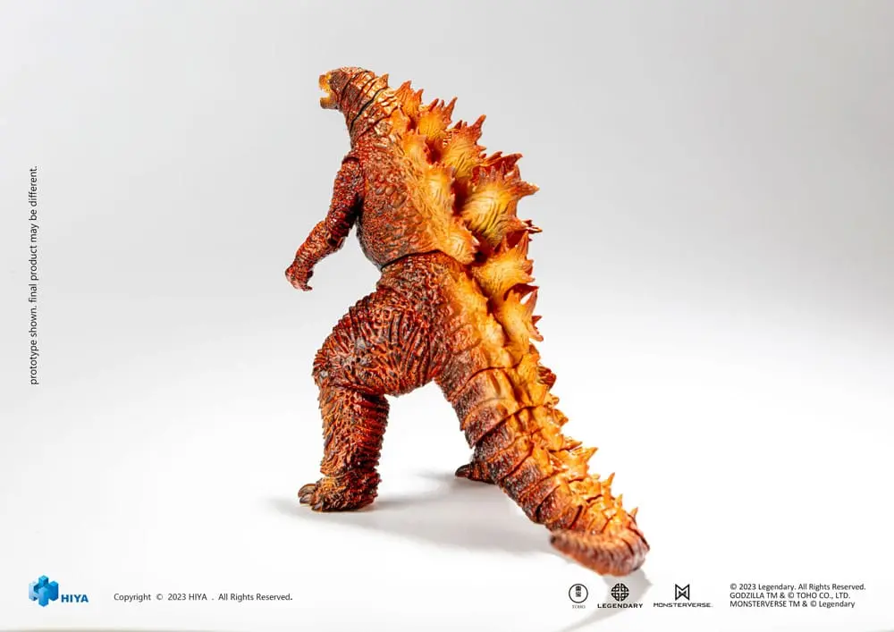 Godzilla Exquisite Basic Action Figure Godzilla: King of the Monsters Burning Godzilla 18 cm product photo