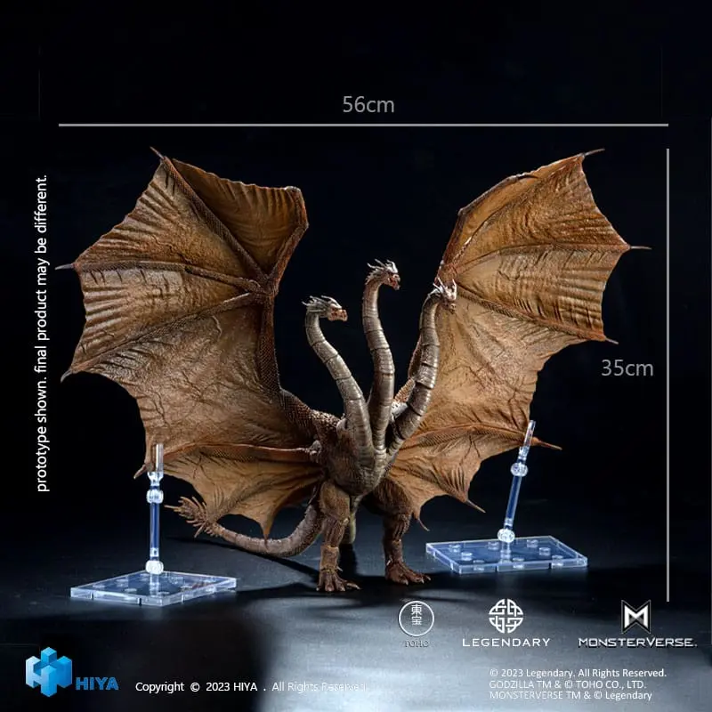 Godzilla Exquisite Basic Action Figure Godzilla: King of the Monsters King Ghidorah 35 cm product photo