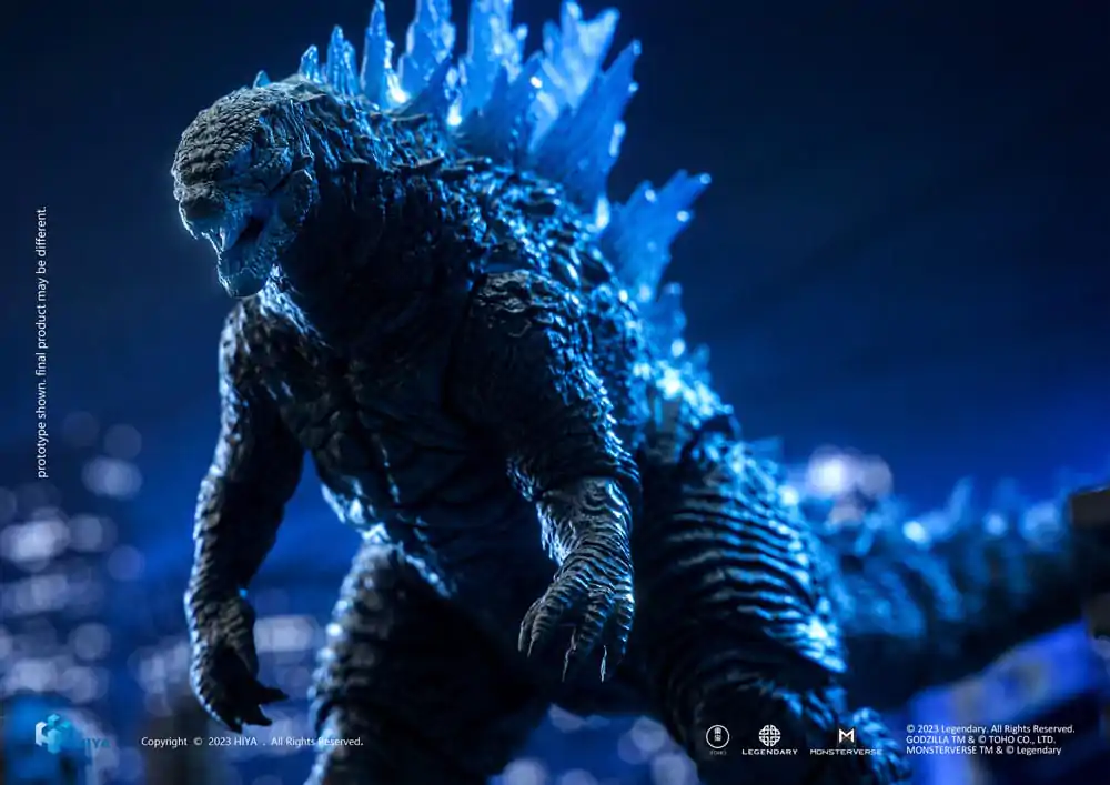 Godzilla Exquisite Basic Action Figure Godzilla vs. Kong Heat Ray Godzilla Translucent Version 18 cm product photo