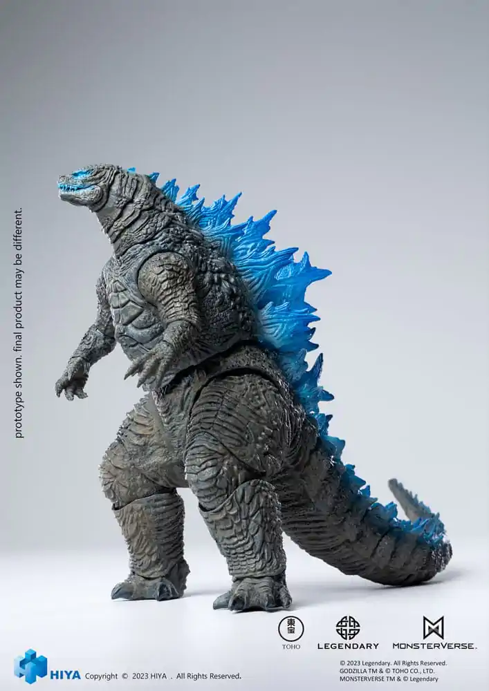 Godzilla Exquisite Basic Action Figure Godzilla vs. Kong Heat Ray Godzilla Translucent Version 18 cm product photo