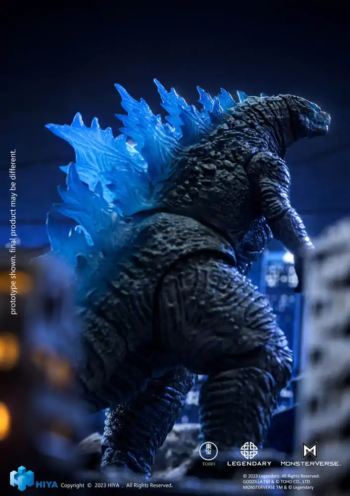 Godzilla Exquisite Basic Action Figure Godzilla vs. Kong Heat Ray Godzilla Translucent Version 18 cm product photo