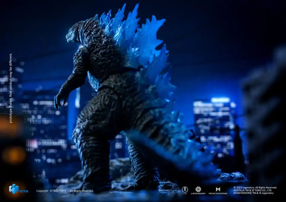Godzilla Exquisite Basic Action Figure Godzilla vs. Kong Heat Ray Godzilla Translucent Version 18 cm product photo