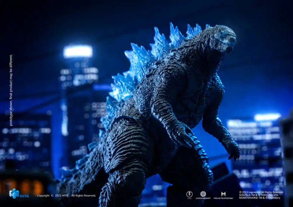 Godzilla Exquisite Basic Action Figure Godzilla vs. Kong Heat Ray Godzilla Translucent Version 18 cm product photo