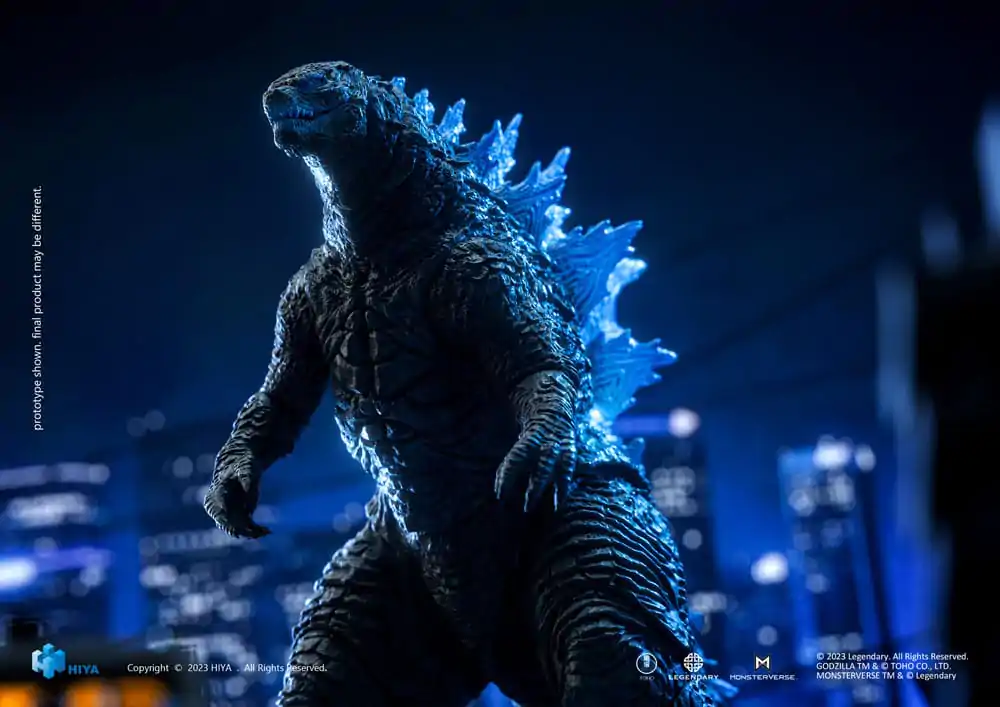 Godzilla Exquisite Basic Action Figure Godzilla vs. Kong Heat Ray Godzilla Translucent Version 18 cm product photo