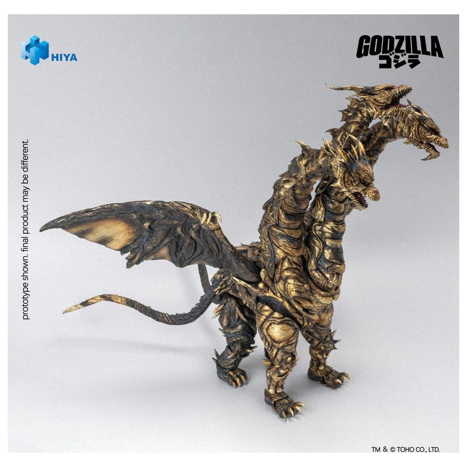 Godzilla: Final Wars (2004) Exquisite Basic Series Action Figure Keizer Ghidorah 25 cm product photo