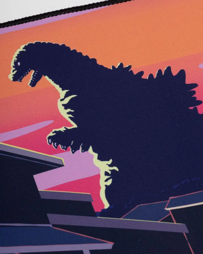 Godzilla Oversized Mousepad Japanese Godzilla Skyline product photo