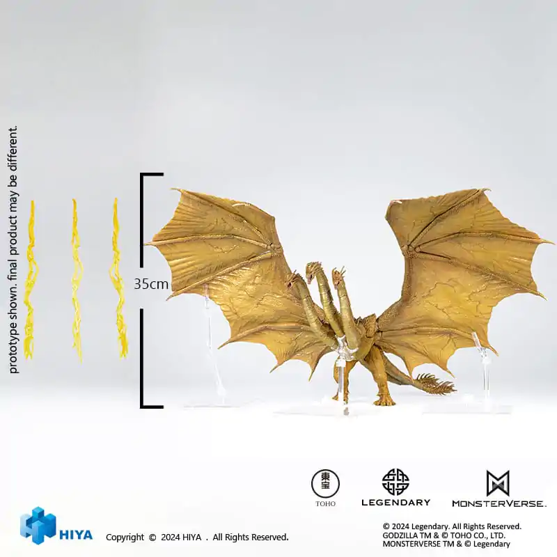 Godzilla: King of the Monsters Exquisite Basic Action Figure King Ghidorah Gravity Beam Version 35 cm product photo