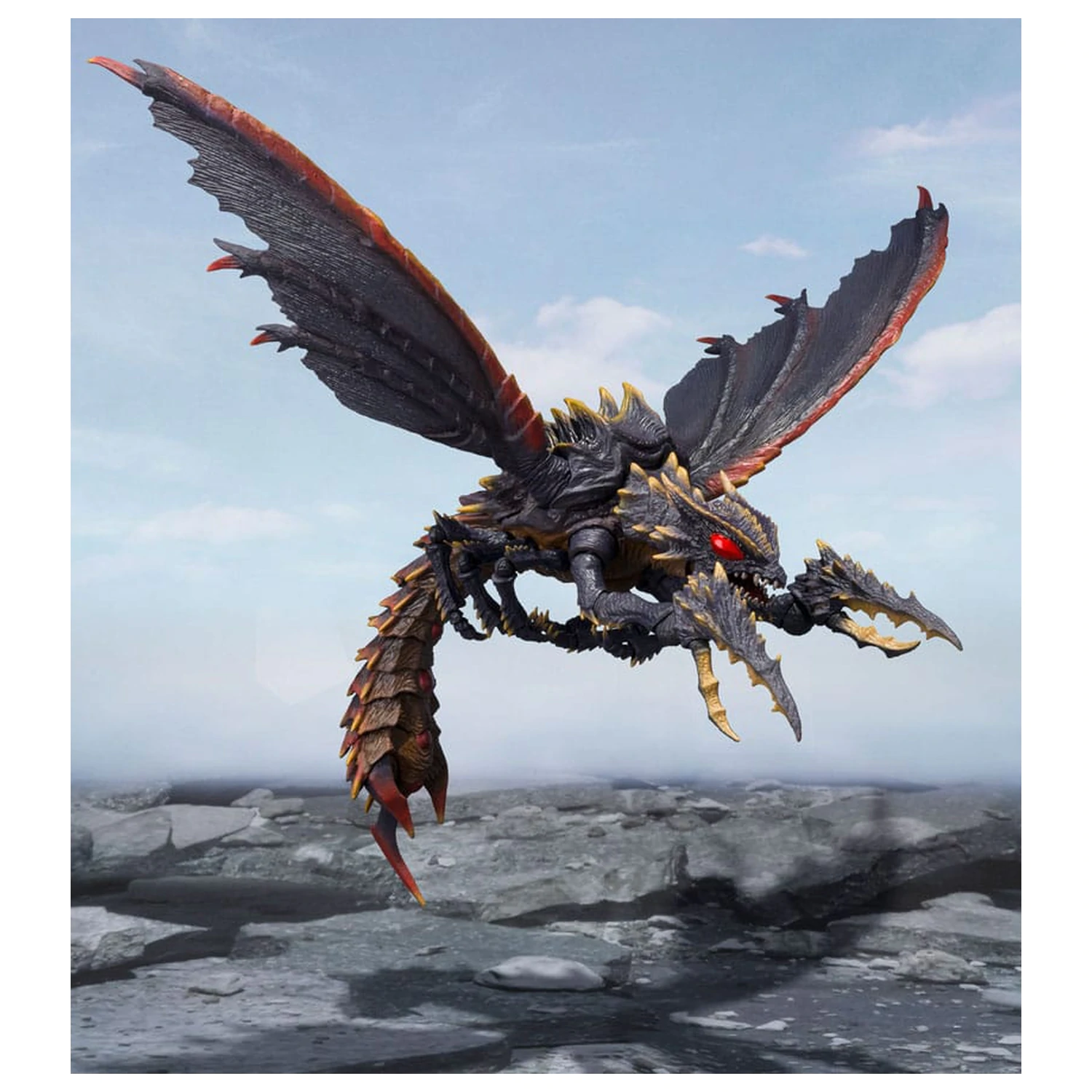 Godzilla S.H. Monster Arts Action Figure Megaguirus Evolution Set 21 cm    product photo