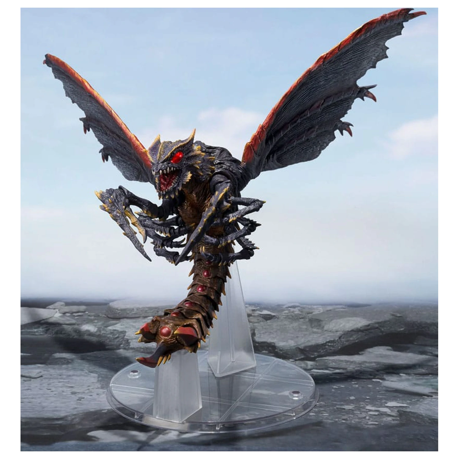 Godzilla S.H. Monster Arts Action Figure Megaguirus Evolution Set 21 cm    product photo