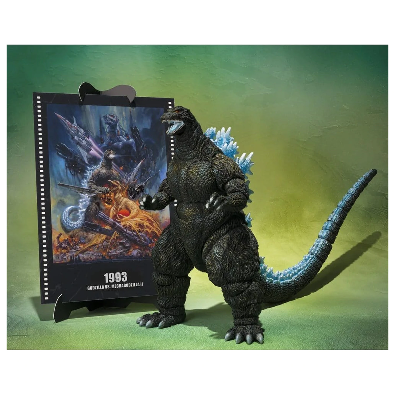 Godzilla S.H.MonsterArts Action Figure Godzilla (Godzilla vs. Mechagodzilla II Poster Coloring Ver.) -Movie Graphic Plus- 16 cm product photo
