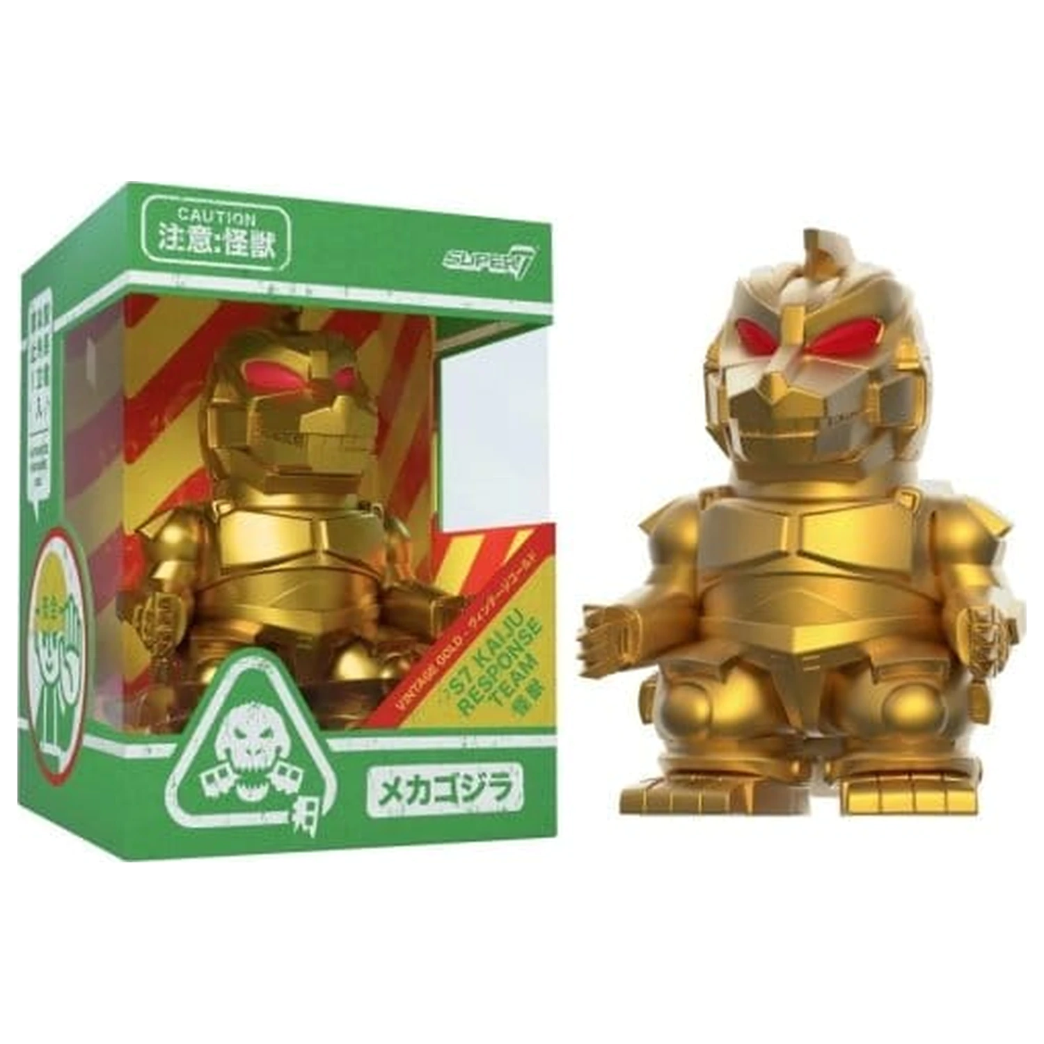 Godzilla Toho Fun! Fun! Mini Figure Mechagodzilla (Vintage Toy Gold) product photo