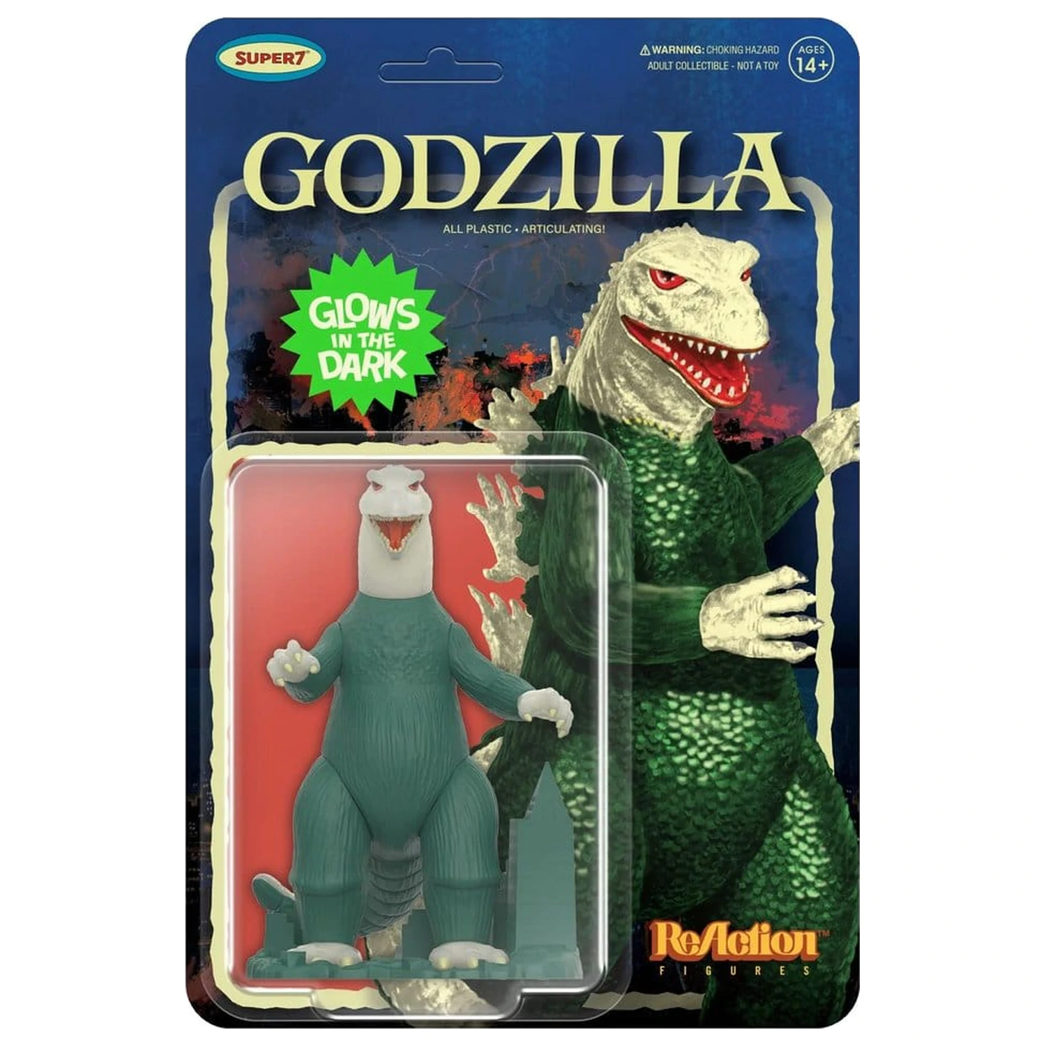 Godzilla Toho ReAction Action Figure Godzilla Model Kit (Glow) 10 cm product photo