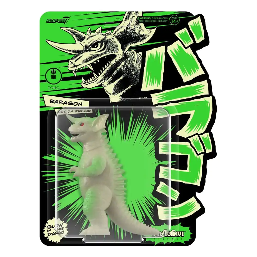 Godzilla Toho ReAction Action Figure Baragon Glow in the Dark 10 cm product photo