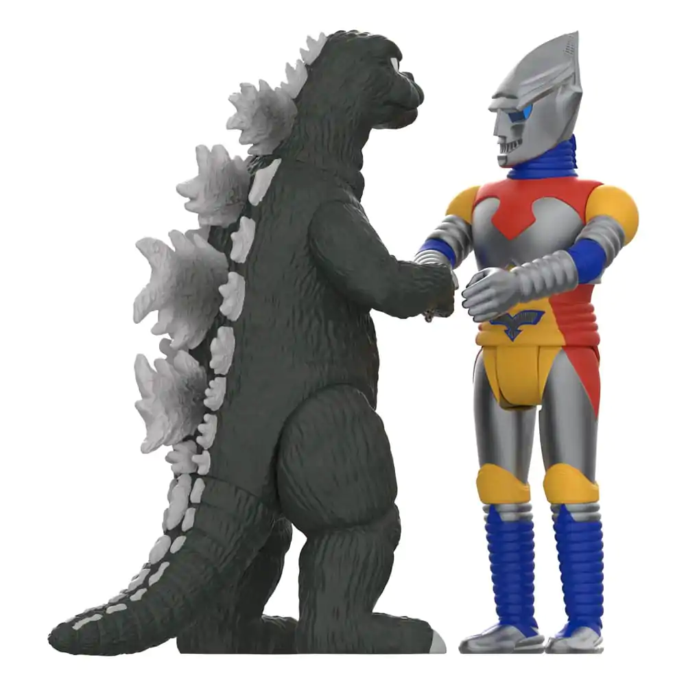 Godzilla Toho ReAction Action Figure 2-Pack Godzilla &amp; Jet Jaguar shaking Hands 10 cm product photo