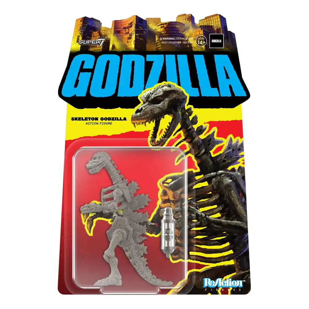 Godzilla Toho ReAction Action Figure Godzilla Skeleton Grey 10 cm product photo