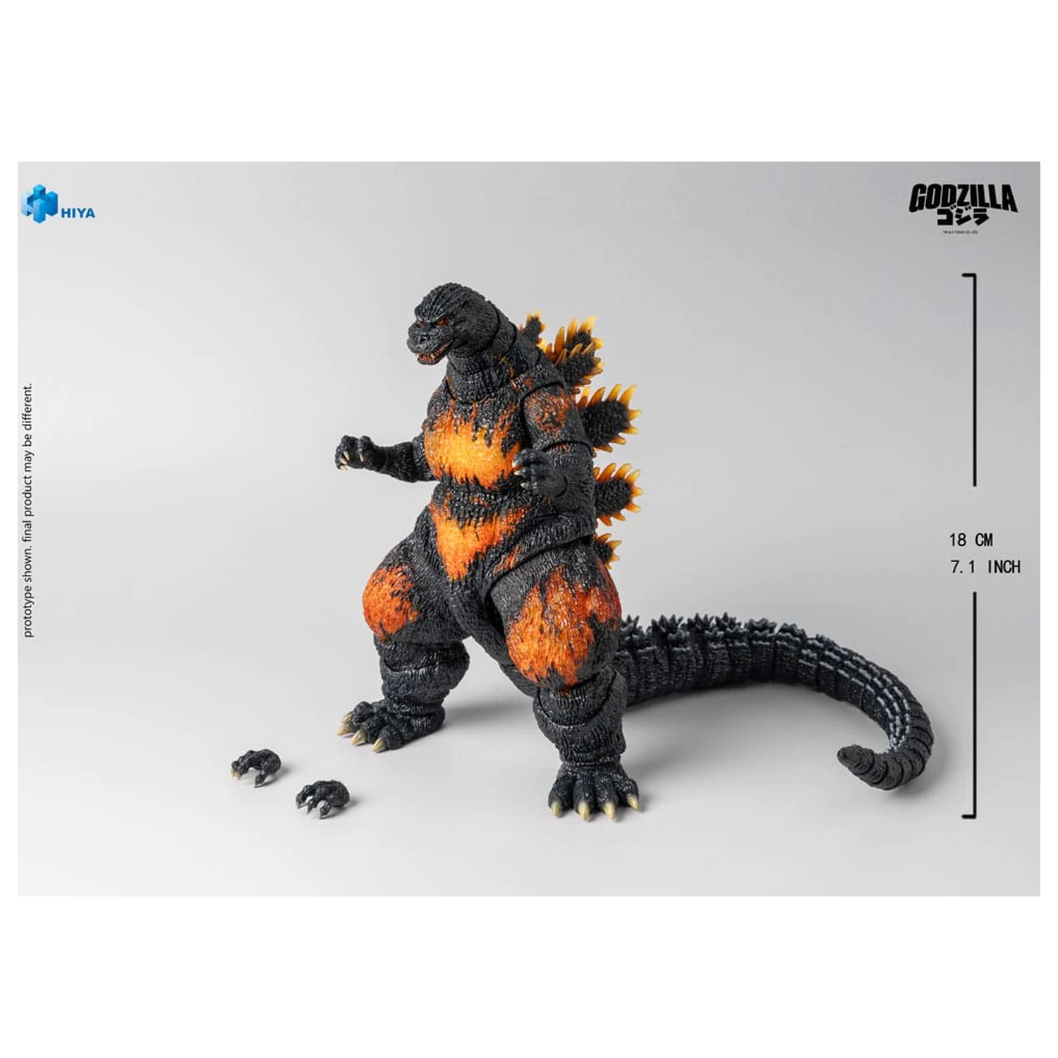 Godzilla vs. Destoroyah (1995) Exquisite Basic Action Figure Burning Godzilla 18 cm      product photo