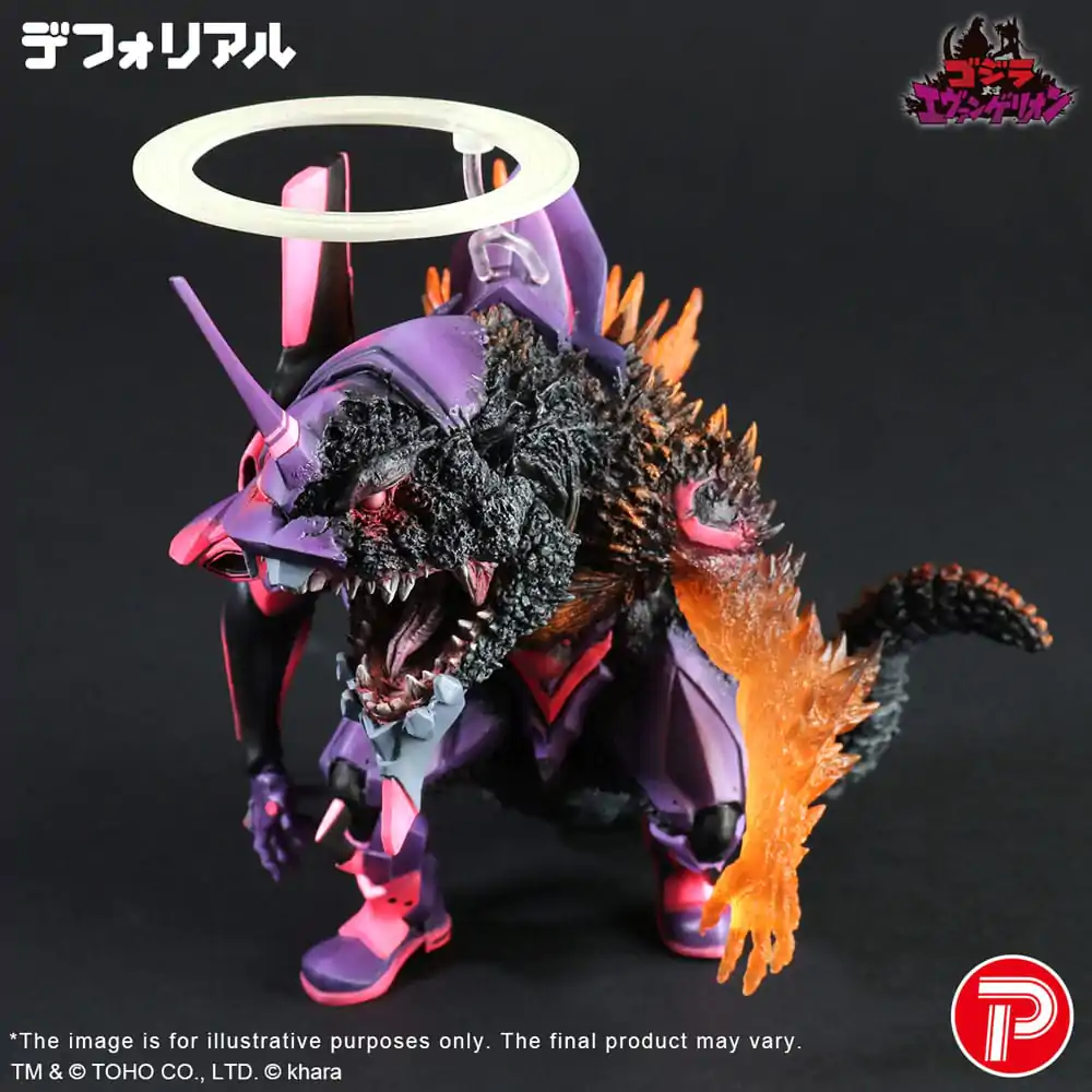 Godzilla vs. Evangelion Deforeal PVC Statue Test Type-01 Burning "G" Awakening Form 19 cm  product photo