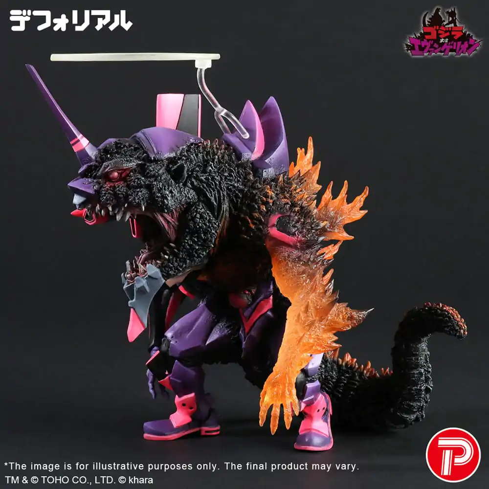 Godzilla vs. Evangelion Deforeal PVC Statue Test Type-01 Burning "G" Awakening Form 19 cm  product photo