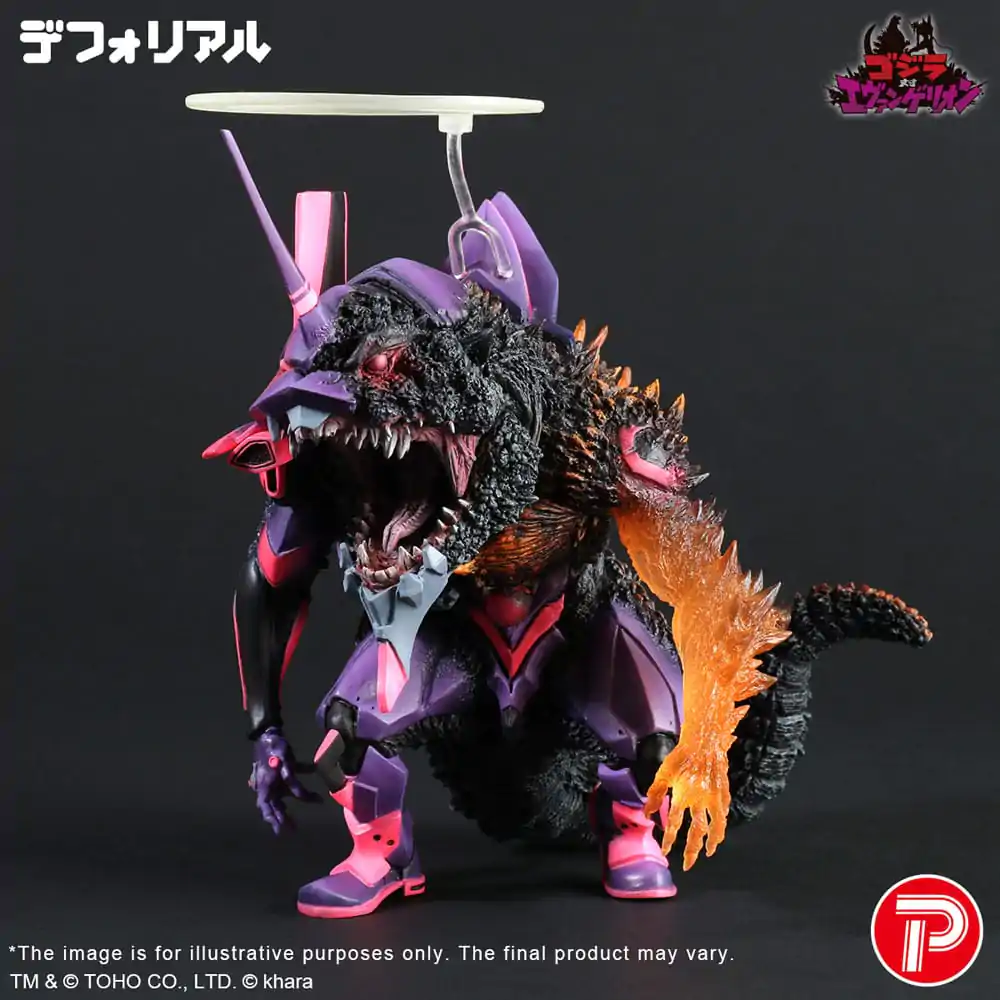 Godzilla vs. Evangelion Deforeal PVC Statue Test Type-01 Burning "G" Awakening Form 19 cm  product photo