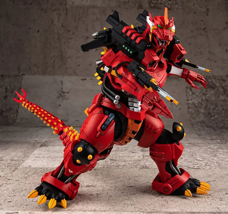 Godzilla vs Evangelion Plastic Model Kit Type-3 Kiryu Kai EVA Unit-02 Color Ver. 24 cm product photo
