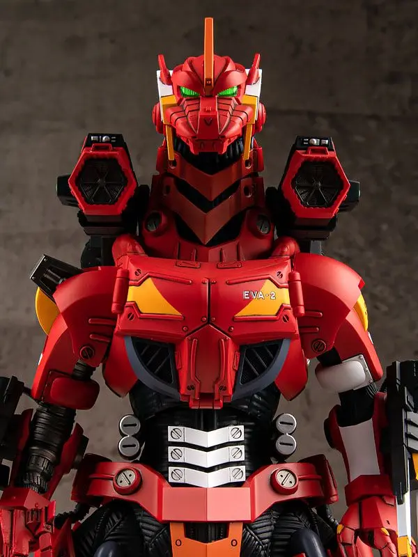 Godzilla vs Evangelion Plastic Model Kit Type-3 Kiryu Kai EVA Unit-02 Color Ver. 24 cm product photo