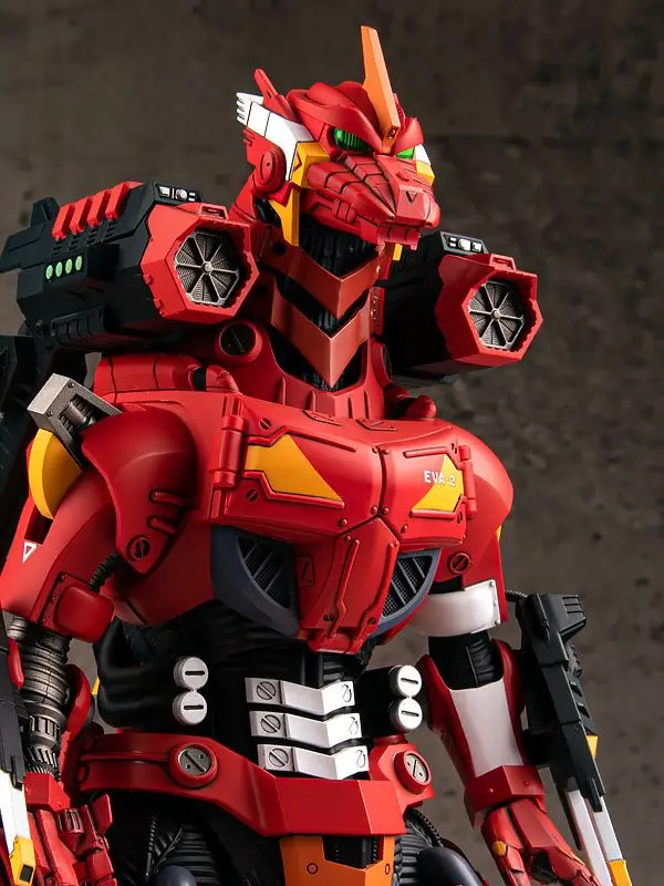 Godzilla vs Evangelion Plastic Model Kit Type-3 Kiryu Kai EVA Unit-02 Color Ver. 24 cm product photo