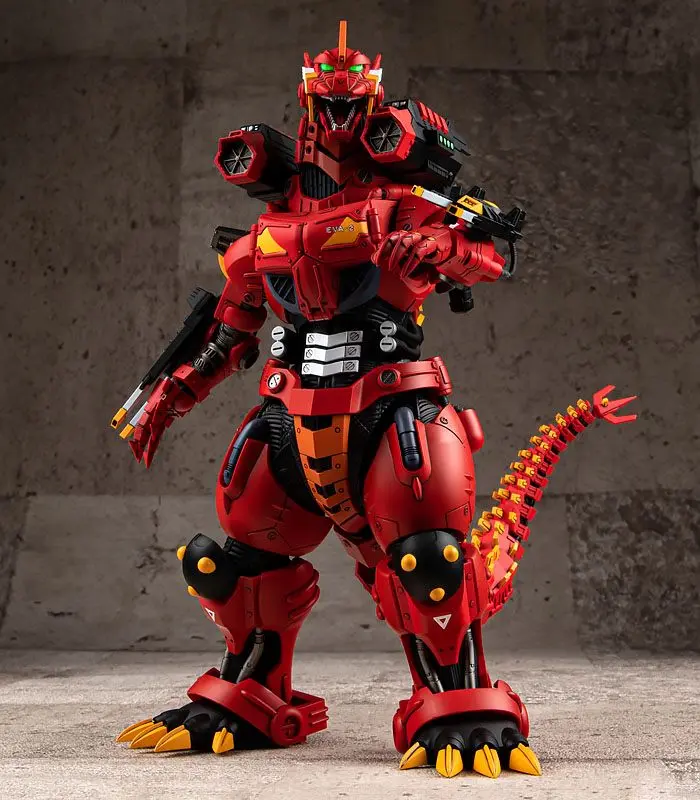 Godzilla vs Evangelion Plastic Model Kit Type-3 Kiryu Kai EVA Unit-02 Color Ver. 24 cm product photo