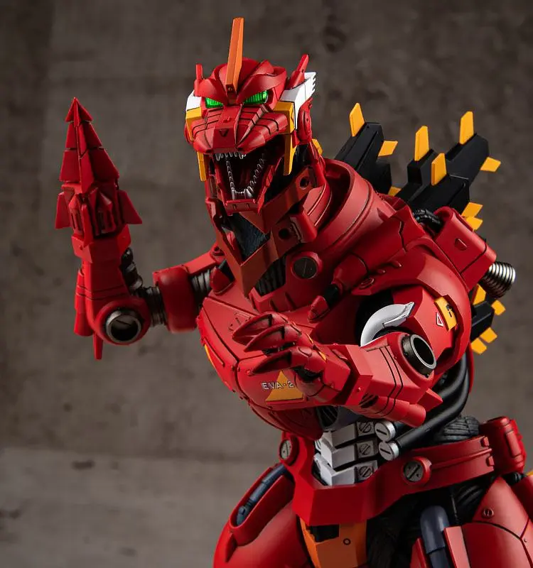 Godzilla vs Evangelion Plastic Model Kit Type-3 Kiryu Kai EVA Unit-02 Color Ver. 24 cm product photo