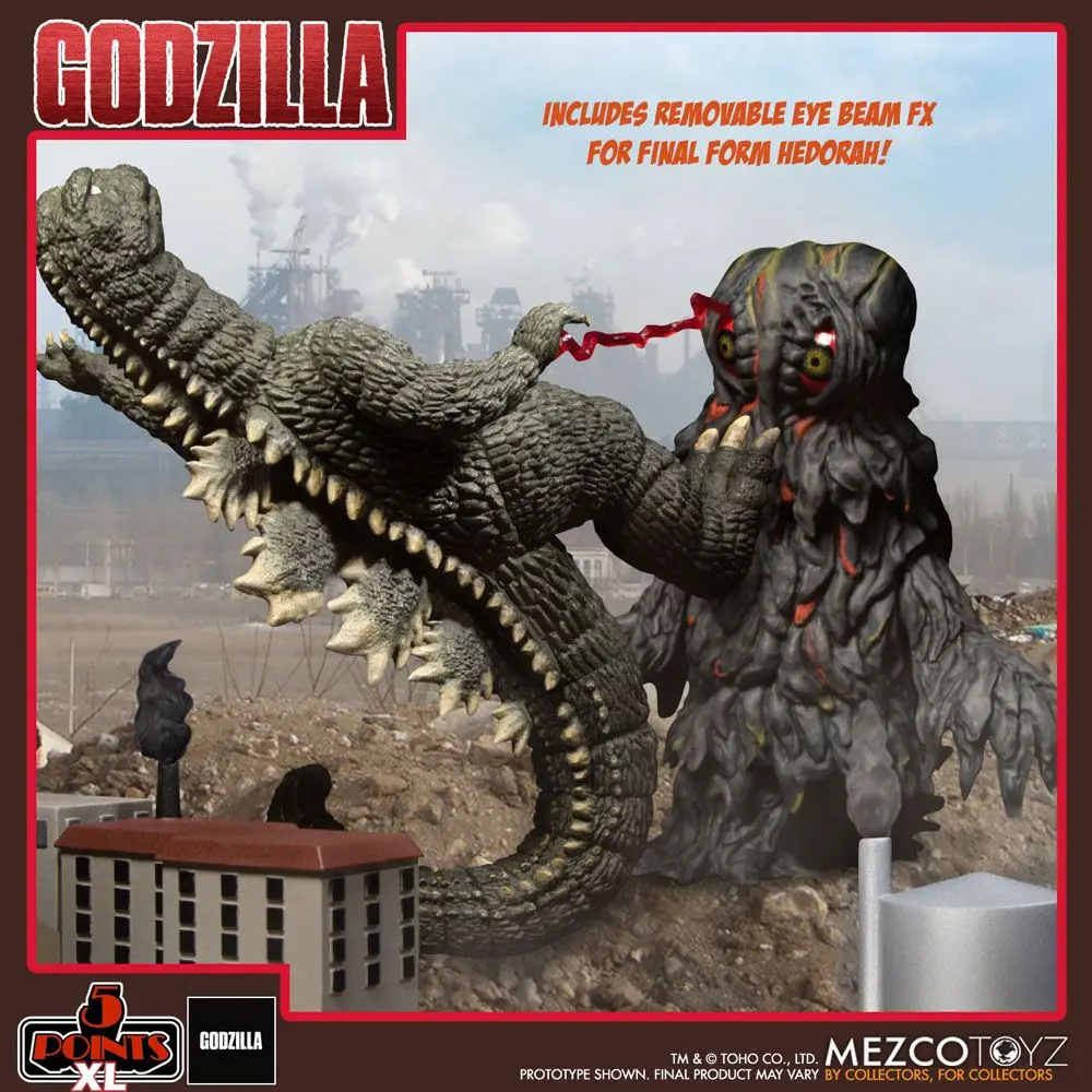 Godzilla vs. Hedorah 5 Points XL Action Figures Deluxe Box Set product photo