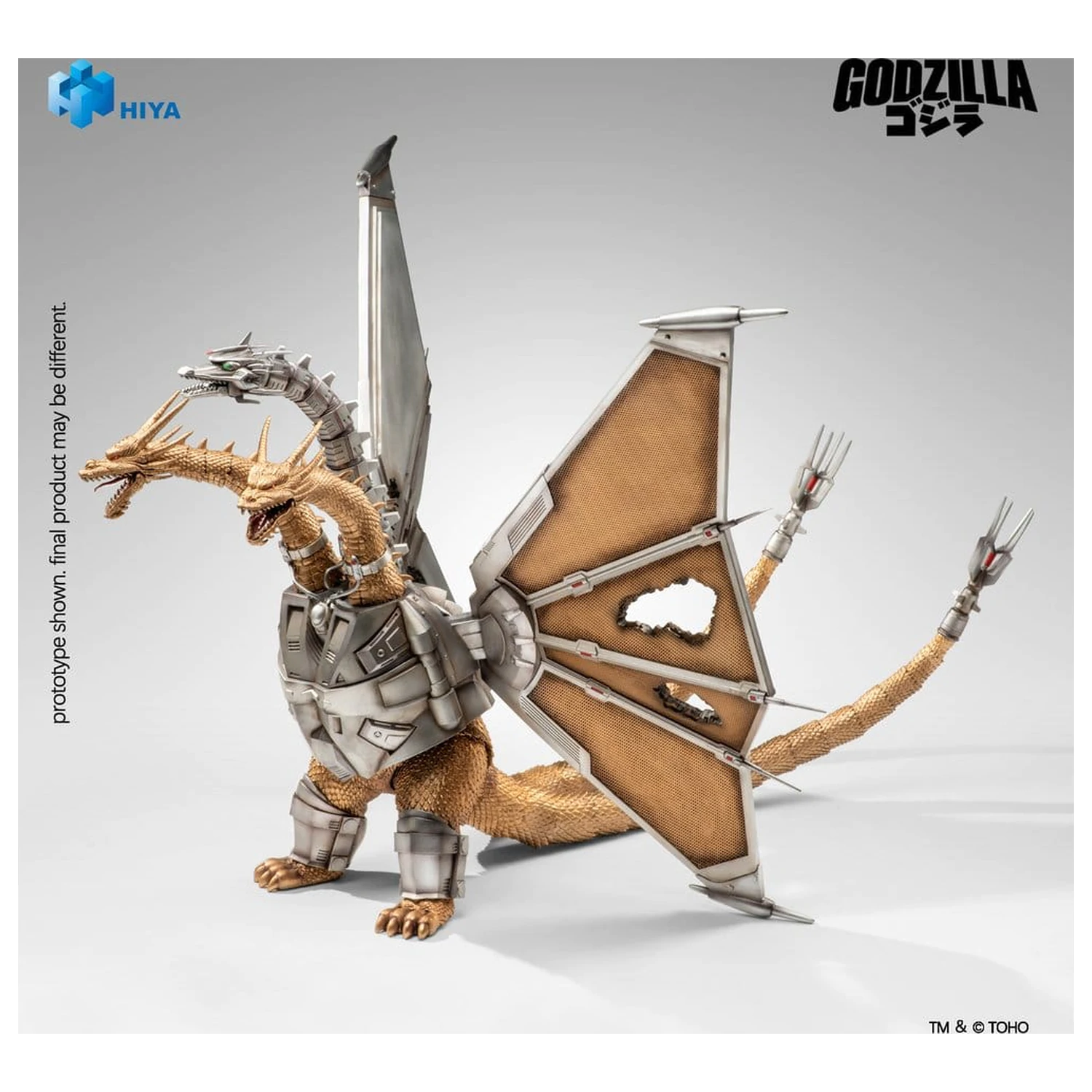 Godzilla vs. King Ghidorah Exquisite Basic Action Figure Battle Damaged Mecha King Ghidorah 33 cm product photo