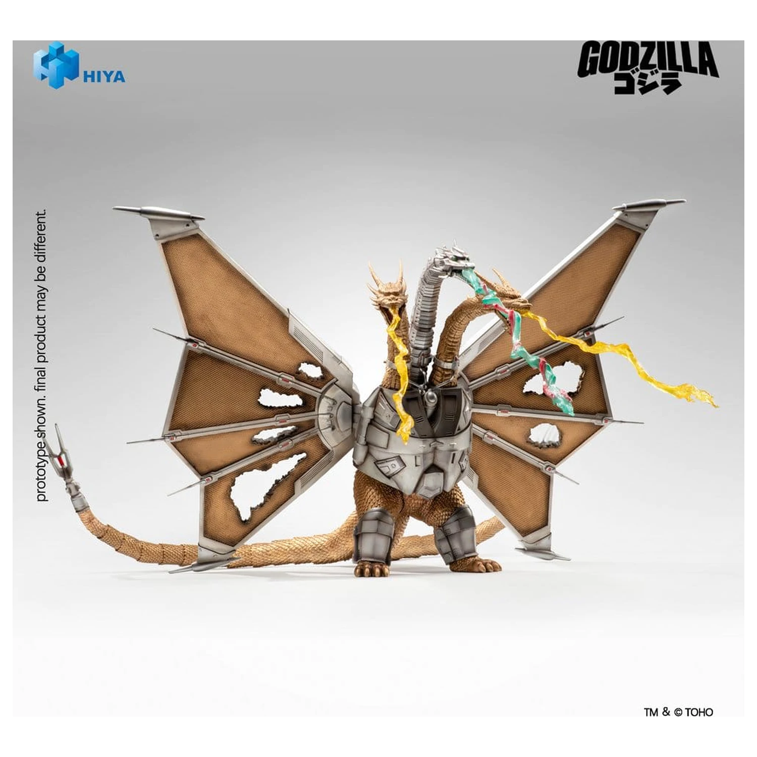 Godzilla vs. King Ghidorah Exquisite Basic Action Figure Battle Damaged Mecha King Ghidorah 33 cm product photo