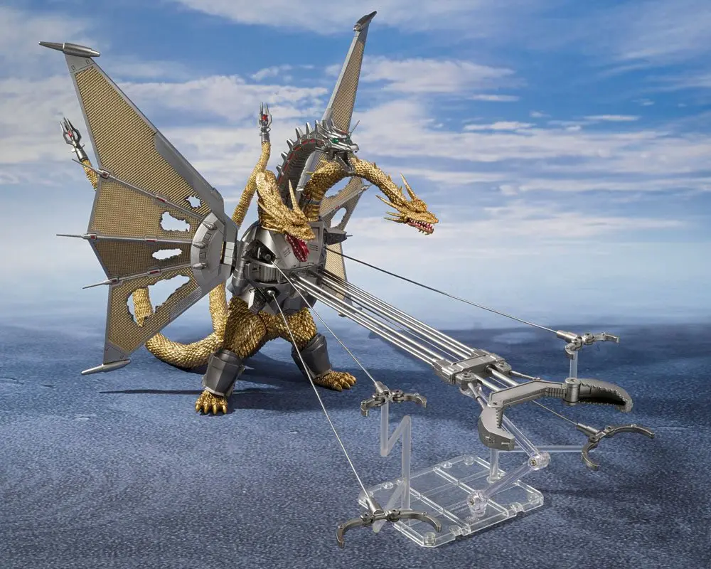 Godzilla vs. King Ghidorah S.H. MonsterArts Action Figure Mecha Ghidorah Shinjuku Decisive Battle Special Set 25 cm termékfotó