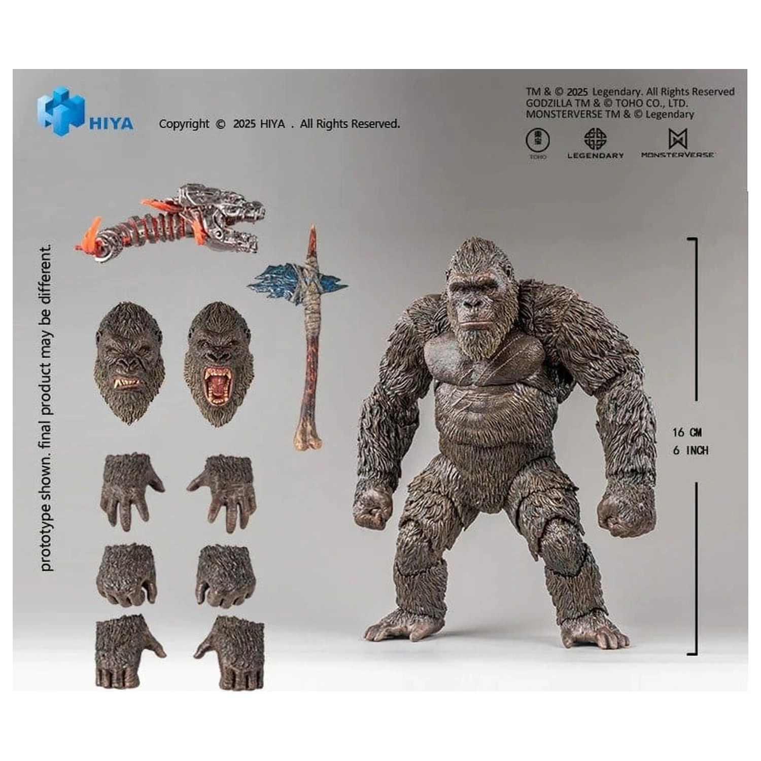 Godzilla vs. Kong Exquisite Basic Series Action Figure Kong 2.0 16 cm      product photo